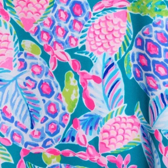 LILLY PULITZER ❀ Winni Midi Dress Maldives Green Turtle Wave (S) NWT - Picture 6 of 9